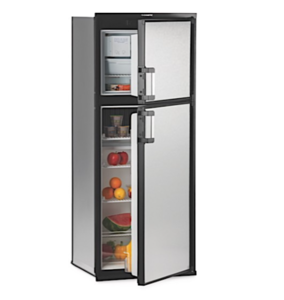 Dometic Americana Plus DM 2882 Refrigerator 8 Cubic Feet • Right Hinged • Gray With Black Frame • DM2882RB1