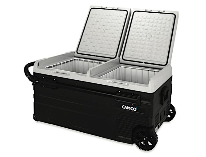 Camco CAM-950 Portable Fridge Freezer Dual Zone 95 Liter • Electric Cooler • 51522