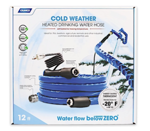 Camco TastePURE Heated Drinking Water Hose 12 ft. 5/8