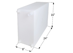 Icon 12 Gallon Fresh Water Tank with 1/2