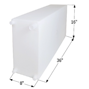 Icon 20 Gallon Fresh Water Tank with 1/2