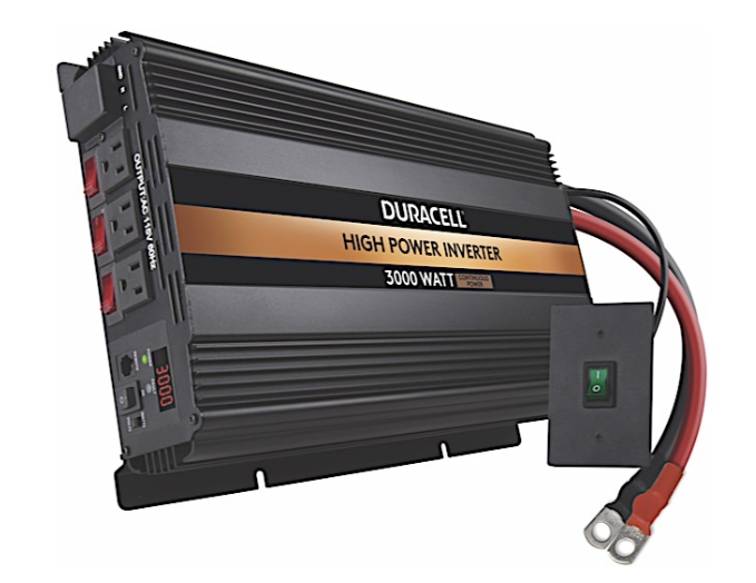 Battery Biz Duracell 3000W 12 DC 115 AC Modified Sine Wave Power Inverter  • DRINV3000