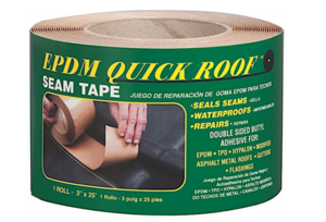 Cofair Products Quick Roof EPDM Rubber Black Double Side Roll Tape 3