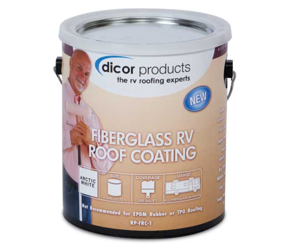 Dicor Fiberglass RV Roof Coating 1 Gallon  • RP-FRC-1