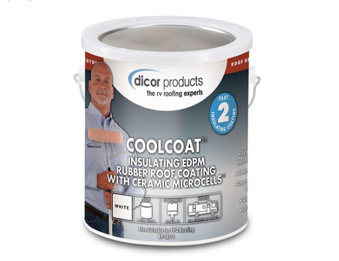 Dicor CoolCoat Insulating EPDM Rubber Roof Coating  • RP-IRC-1