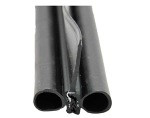 AP Products Rubber Door/Window Double Bulb Seal with Wiper 28' Black  • 018-478