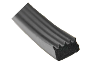 AP Products EPDM Sponge Rubber Door/Window Foam Seal with Ribs 50' Black  • 018-855