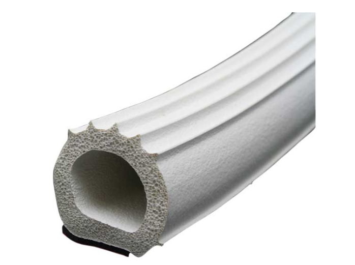 AP Products EPDM Sponge Rubber Door/Window D-Seal with Ribs 50' White  • 018-1097