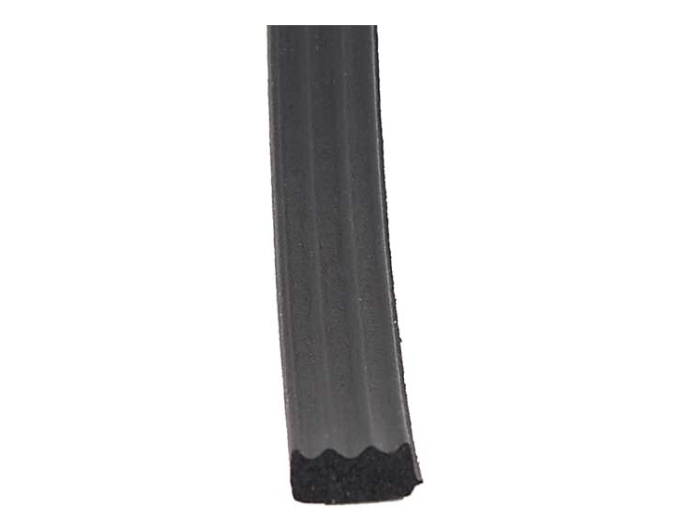 AP Products EPDM Sponge Rubber Door/Window Foam Seal with Ribs 50' Black  • 018-664