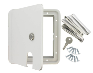 Valterra White Square Electric Cable Hatch 8.5