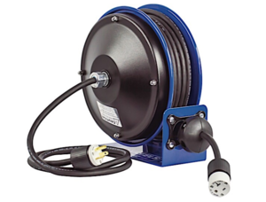 Cox Reels Compact Efficient Heavy Duty Power Cord Reel With A Single Industrial Receptacle  • PC10-3012-A