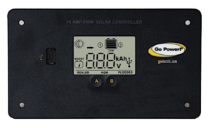 Go Power 10 Amp Flush-Mounted Digital Solar Controller  • 80503