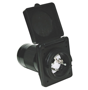 Valterra 50 Amp Power Inlet Black Carded  • A10-50INBKVP