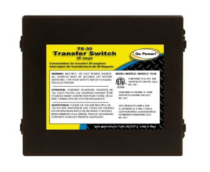 Go Power 30 Amp Transfer Switch  • 64403