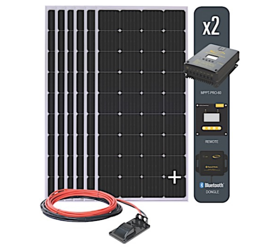 Go Power! 1140 Watt Solar Kit With 60 Amp MPPT Controller  • 82961