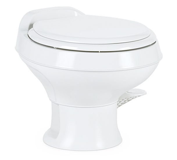 Dometic 300 Series Lightweight Low Profile RV Toilet - White  • 302301671