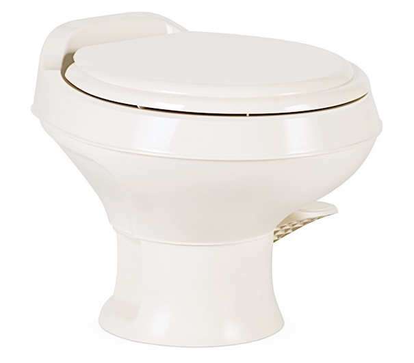 Dometic 300 Series Lightweight Low Profile RV Toilet - Bone  • 302301673