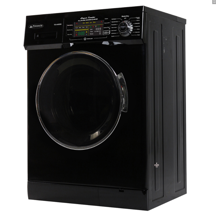 Pinnacle Super Combo RV Washer-Dryer 13 lbs Black  • 18-4400N B