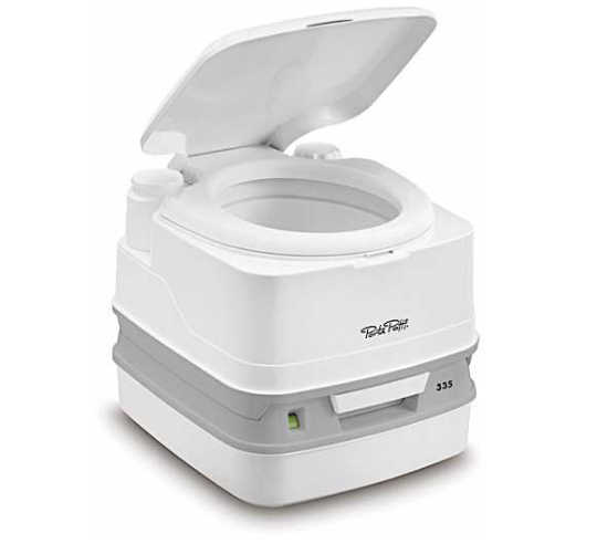 Thetford Porta Potti 335 White/Gray Plastic Portable Toilet  • 92828