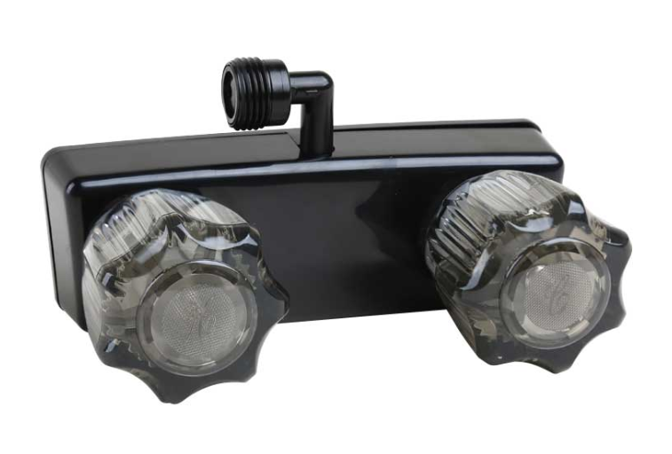 Dura Faucet RV Shower Faucet For Exterior Shower Boxes Black  • DF-SA100S1-BK
