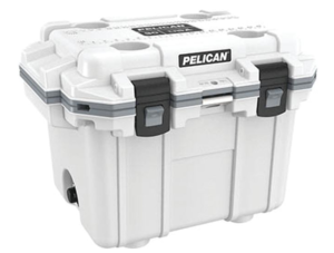 Pelican 30-Quart Elite Cooler - White/Gray  • 30Q-1-WHTGRY