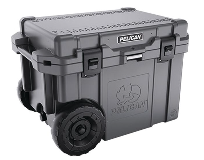 Pelican 45-Quart Elite Wheeled Cooler - Dark Gray  • 45QW-6-DKGRY