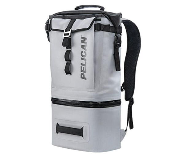 Pelican 19.4-Quart Dayventure Dual Compartment Backpack Cooler - Light Gray  • SOFT-CBKPK-LGRY