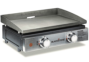 Blackstone 22” Propane Tabletop Two Burner Griddle with Stainless Steel Front Plate  • 1666