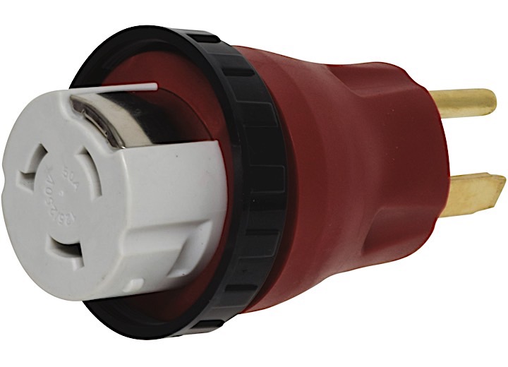 Valterra Detachable 50A-50A Adapter Plug - Red  • A10-5050DA