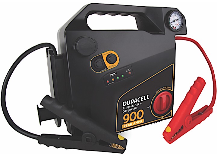 Duracell 12 V Portable Emergency Jump Starter with Air Compressor  • DRJS30C
