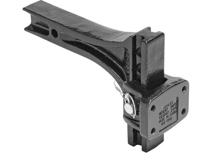 Draw-Tite Pintle Hook Mounting Plate, Fits 2 in. Receiver, 14,000 lbs. Capacity, Adjustable  • 63072