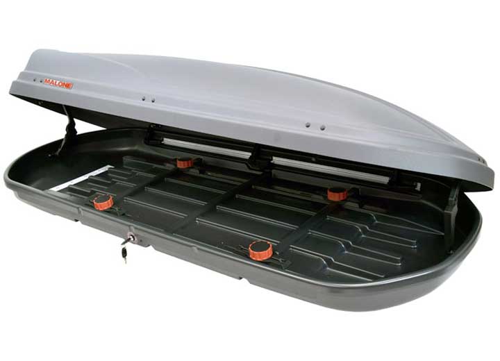Malone Profile18S Rooftop Cargo/Ski Box (18 cubic feet) Grey  • MPG910