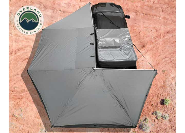 Overland Vehicle Systems Nomadic Awning 270 Driver Side Dark Gray Cover With Black Cover Universal  • 19519907