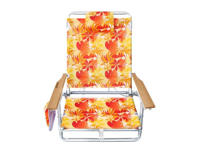 E-Z Up Hurley Deluxe Backpack Wood Arm Beach Chair – Deluxe Tangerine  • CHHRDLXWCHTN