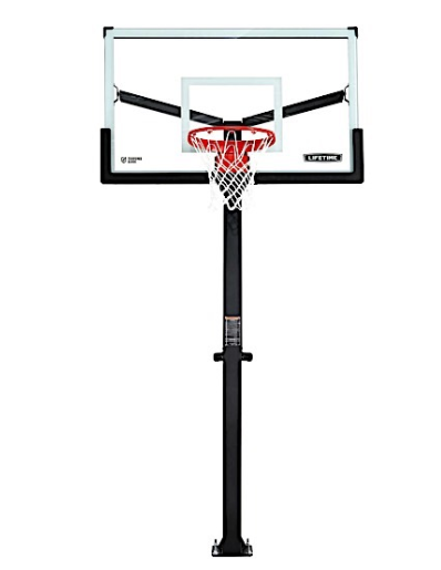 Lifetime Mammoth Bolt-Down Basketball Hoop - 60-Inch Tempered Glass  • 90916