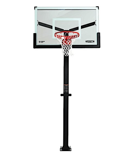 Lifetime Mammoth Bolt-Down Basketball Hoop - 54-Inch Tempered Glass  • 90965