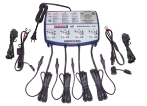 Tecmate OptiMate 3 Smart Battery Charger, AC to DC, 4 Bank, 12V, 0.8 Amp  • TM-455