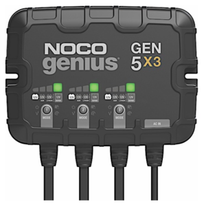 Noco 3-Bank, 15-Amp On-Board Battery Charger, Battery Maintainer, and Battery Desulfator  • GEN5X3