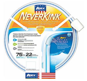 Teknor Apex NeverKink RV/Marine Hose  5/8″ x 75′ White  • 8602-75