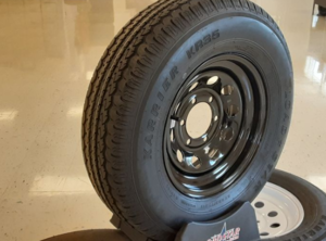 Americana Tire and Wheel ST225/75R15 D/6H Mod Black KR35 Kenda Steel Assembly  • 33043