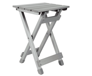 Camco Aluminum Fold-Away Small Side Table - Silver  • 51890