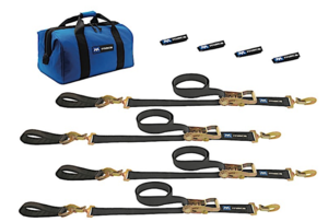 Mac's Ultra Pack Tie Down Strap Kit - Axle Straps & 6 ft. Sewn End Ratchet Straps  • 511206