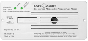 Safe-T-Alert 35 Series Dual CO/LP Gas Detector - Flush Mount - White  • 35-742-WT