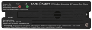 Safe-T-Alert 35 Series Dual CO/LP Gas Detector - Surface Mount - Black  • 35-741-BL