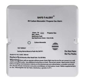Safe-T-Alert 45 Series RV Dual CO/LP Alarm - White, Flush Mount  • 45-742-WT