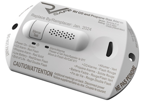 RV Safe Propane Gas & CO Detector/Alarm - White  • RVCOLP-2W