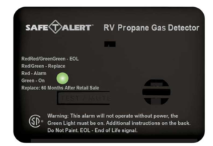 Safe-T-Alert 20 Series MIni RV Propane/LP Gas Alarm - Black  • 20-441-P-BL