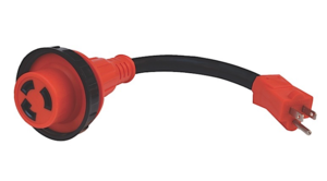 Valterra Mighty Cord 15AM-30AF Detachable Adapter Cord, 12″, Red  • A10-1530DVP