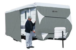 Classic Accessories PolyPro 3 Gray/White Travel Trailer Cover (Up to 24')  • 73363