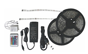 Valterra Multicolor 16' RGB LED Strip Light Kit with Wireless IR Remote  • DG52694